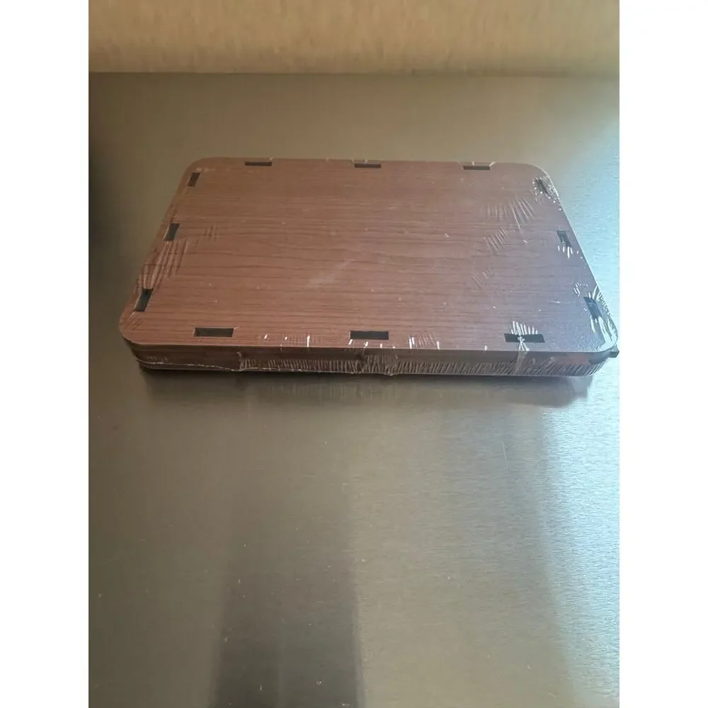 DIY Wooden Storage Box Assembly Kit Clear Acrylic Window Erasable Marker Lock